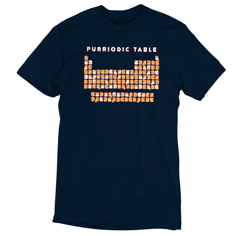 A t - shirt for chemistry lovers with the TeeTurtle Purriodic Table design featuring Cat-mium element.