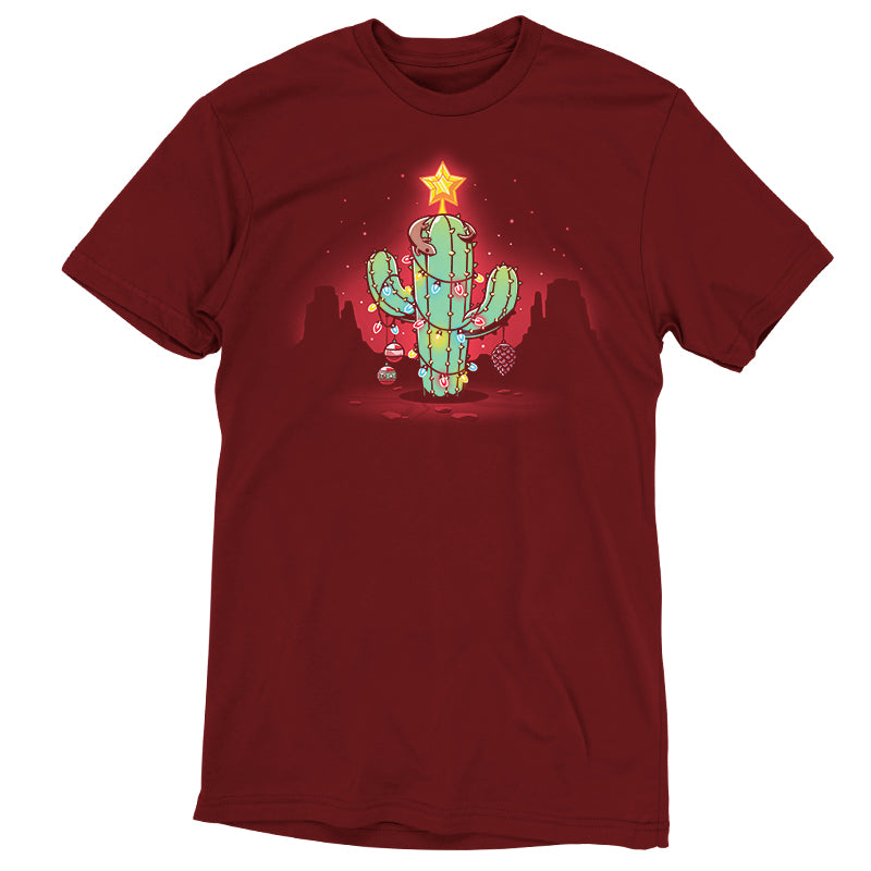 An original TeeTurtle t-shirt featuring the "A Desert Christmas" design, perfect for the hot-lidays or Desert Christmas celebration.