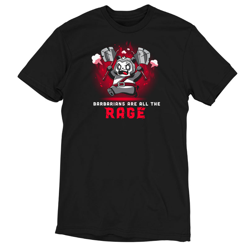 A Barbarians are All the Rage black t-shirt for rogue robots by TeeTurtle.