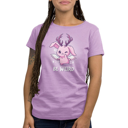 Weird Be Weird lavender t-shirt by TeeTurtle.