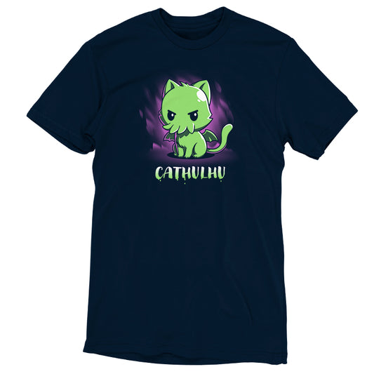 A Cathulhu-themed t-shirt with the word TeeTurtle on it.