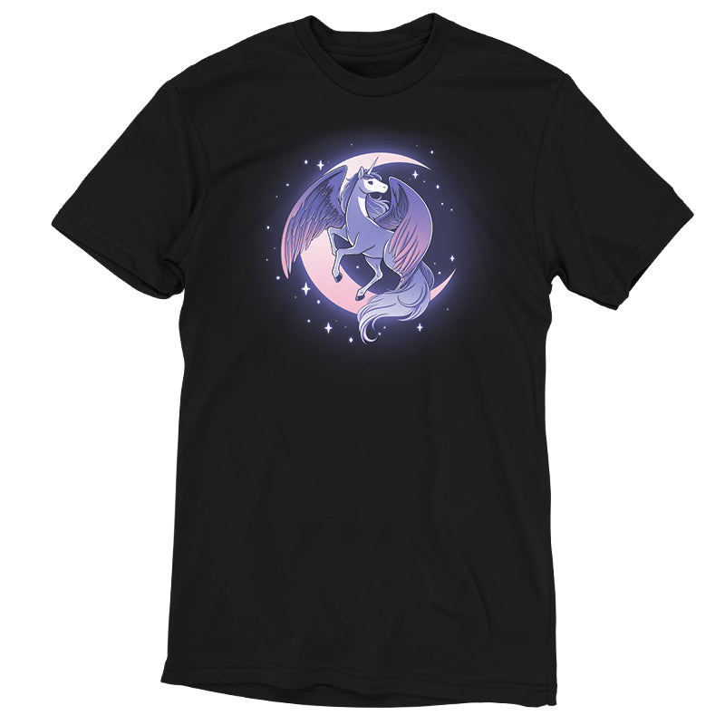 A Celestial Winged Unicorn shirt from TeeTurtle adorned with a graceful image of a unicorn, showcasing its beauty.
