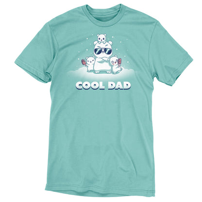 A TeeTurtle Cool Dad-themed t-shirt featuring the words cool dad.