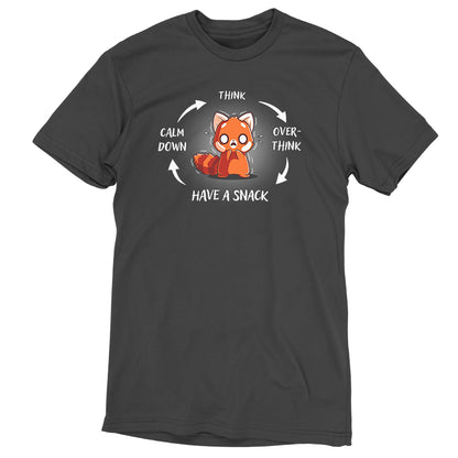 A Cycle of Anxiety t-shirt with an image of a fox, emphasizing mental health, made by TeeTurtle.