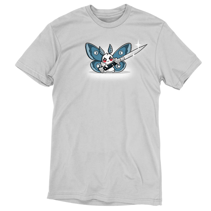 A Deadly Moth white t-shirt with a butterfly design from TeeTurtle.