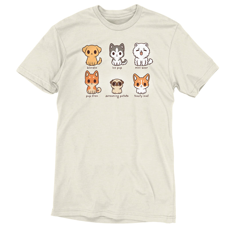 A comfortable Dog Names t-shirt with cats and dogs on it from TeeTurtle.