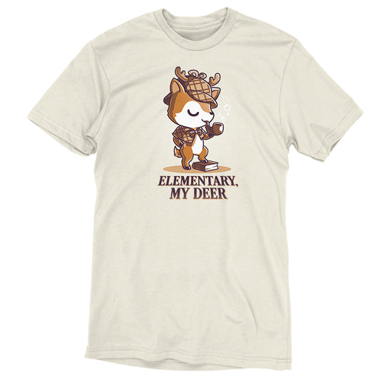 An Elementary, My Deer T-shirt made of natural heather Ringspun Cotton from TeeTurtle.