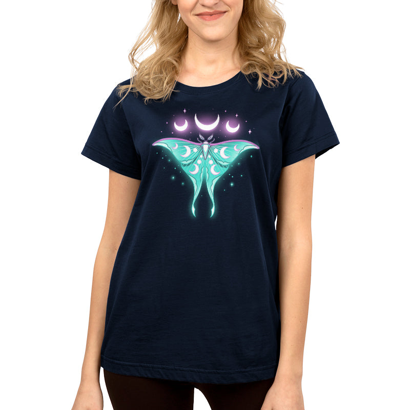 A casual fit Ethereal Moth women's t-shirt with a butterfly on it by TeeTurtle.
