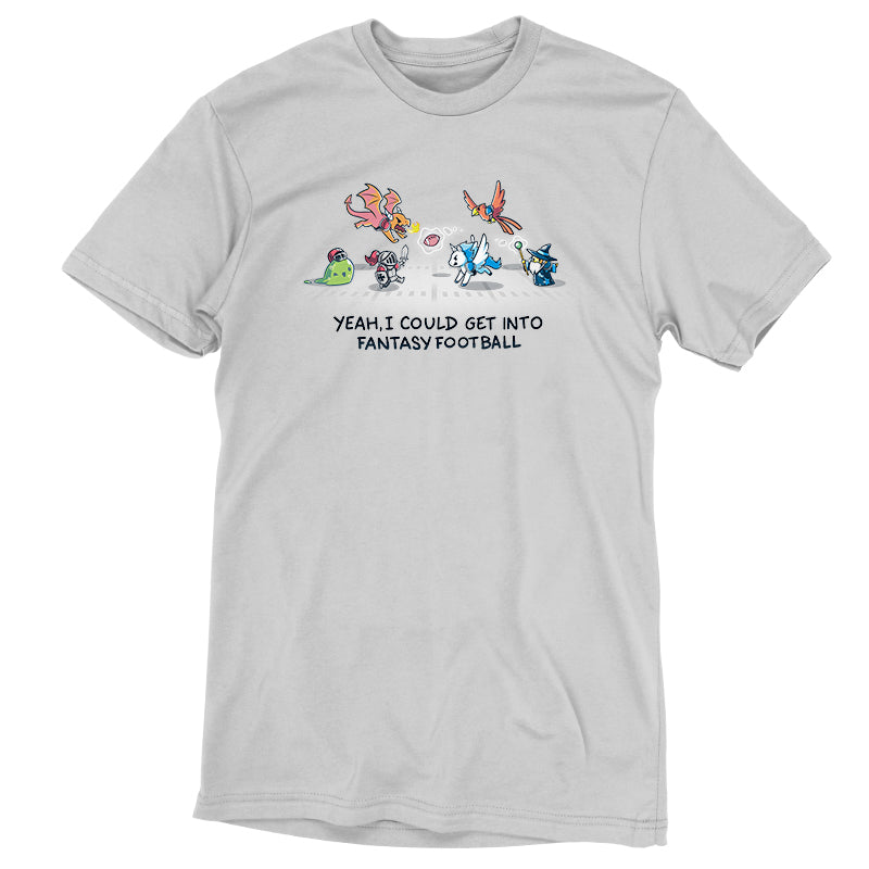 A TeeTurtle fantasy football t-shirt with a dragon design.