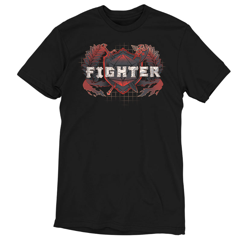 A black Fighter Class t-shirt by TeeTurtle.
