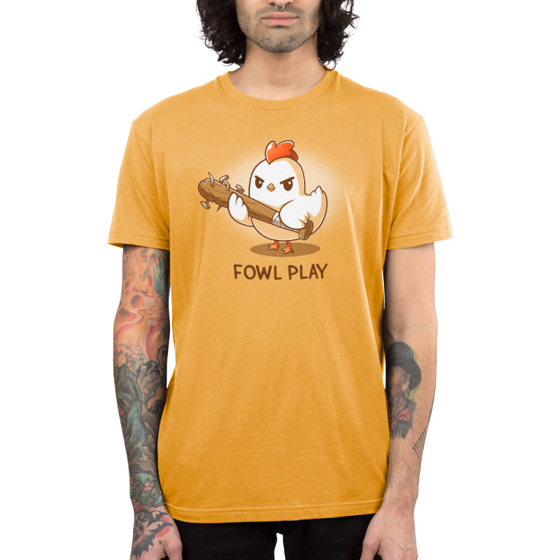 TeeTurtle Fowl Play chicken T-shirt.