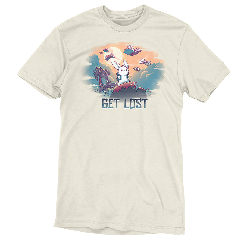 A comfortable "Get Lost" t-shirt from TeeTurtle with a humorous message for those who have lost bets.