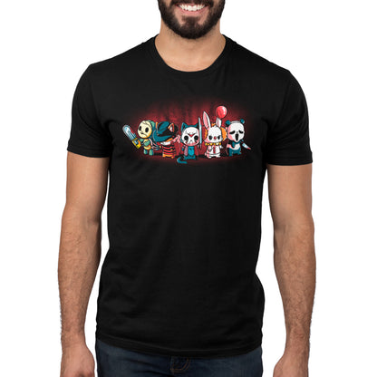 A Horror Crew t-shirt featuring classic horror movie characters from TeeTurtle.