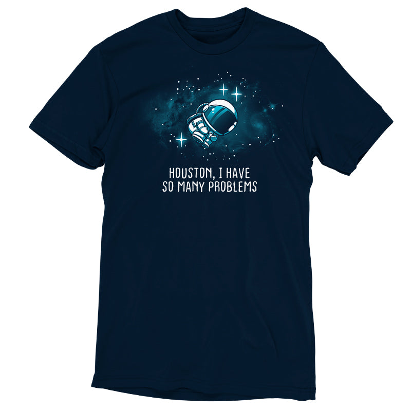 A TeeTurtle navy t-shirt named "Houston, I Have So Many Problems" that says "30 tummy problems.