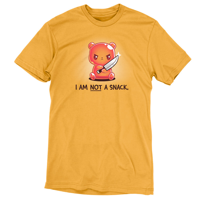 A I Am Not a Snack t-shirt that says "I am a snack" by TeeTurtle.