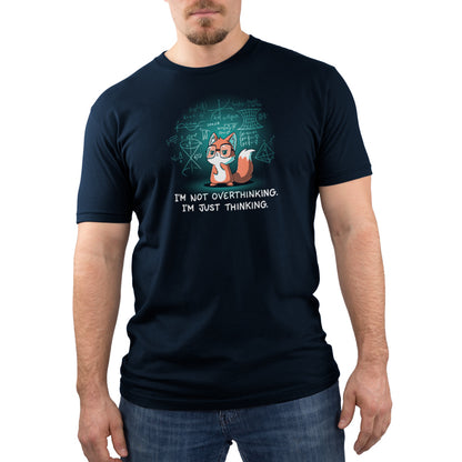 A man in an I'm Just Thinking TeeTurtle t-shirt.