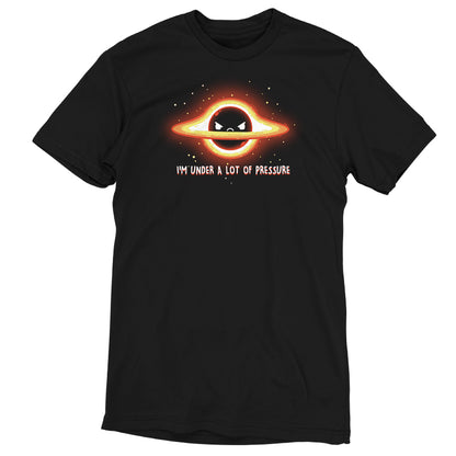 A comfortable t-shirt featuring the "I'm Under a Lot of Pressure" solar eclipse image by TeeTurtle.