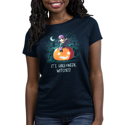 TeeTurtle's "It's Halloween, Witches!" t-shirt for women.