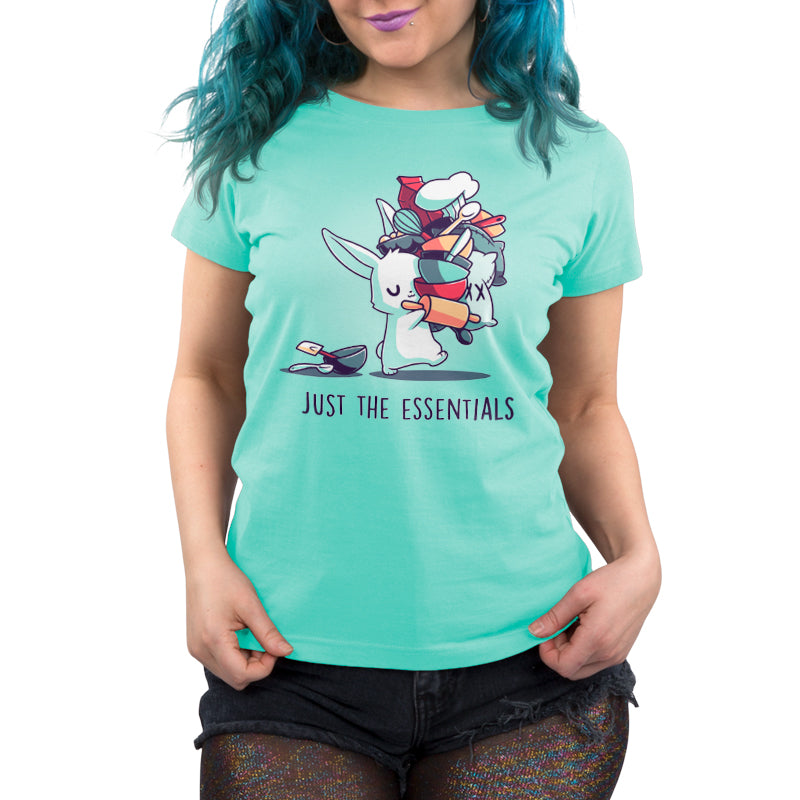 Just the Essentials Chill Blue t-shirt made with Ringspun Cotton by TeeTurtle.