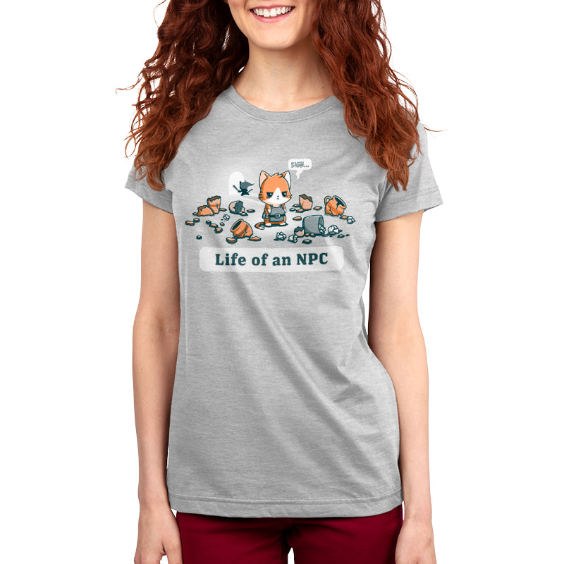 Elevate your wardrobe with the contemporary style of Life Of An NPC silver TeeTurtle short sleeve women's T-shirt.