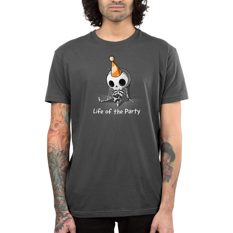 TeeTurtle's original Life of the Party men's t-shirt, perfect for ragers.