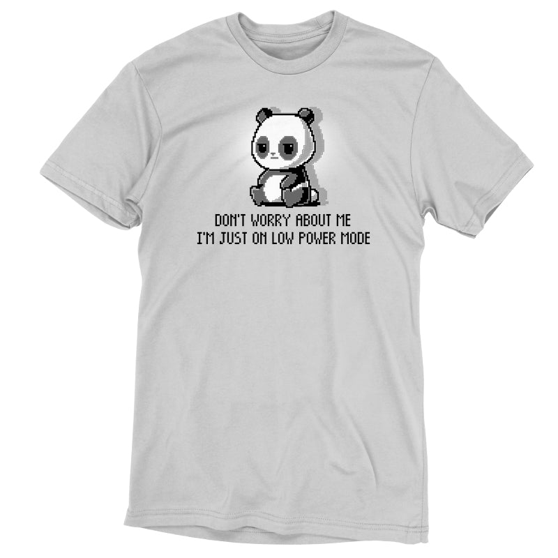 A Low Power Mode Panda Bear wearing a TeeTurtle t-shirt.
