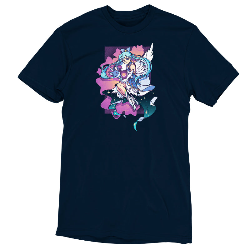 A comfortable Mahou Shoujo & Fox T-shirt by TeeTurtle with an image of an anime character.