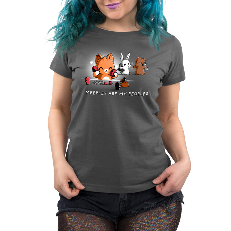 A TeeTurtle women's t-shirt with Meeples are My Peoples.