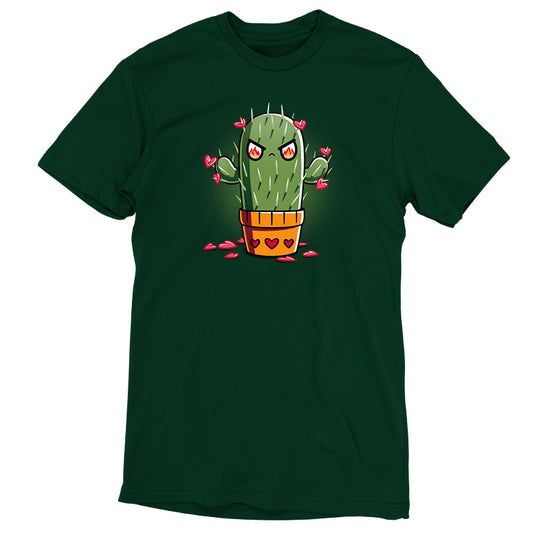 A comfortable Prickly Heart t-shirt featuring a cactus in a pot, brought to you by TeeTurtle.
