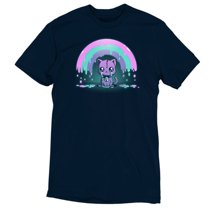 A kawaii TeeTurtle Rainbow Crying Cat T-shirt.