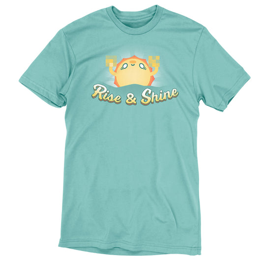 A men's Rise & Shine ringspun cotton t-shirt by TeeTurtle.
