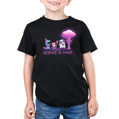 Science is Magic" is a magical subject printed on this Teeturtle kids' t-shirt.