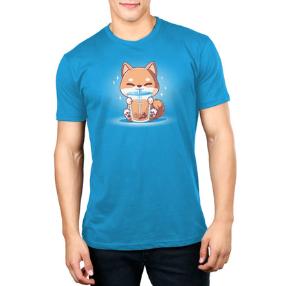 A Boba Shiba T-shirt with an image of a fox wearing a mask. (Brand: TeeTurtle)