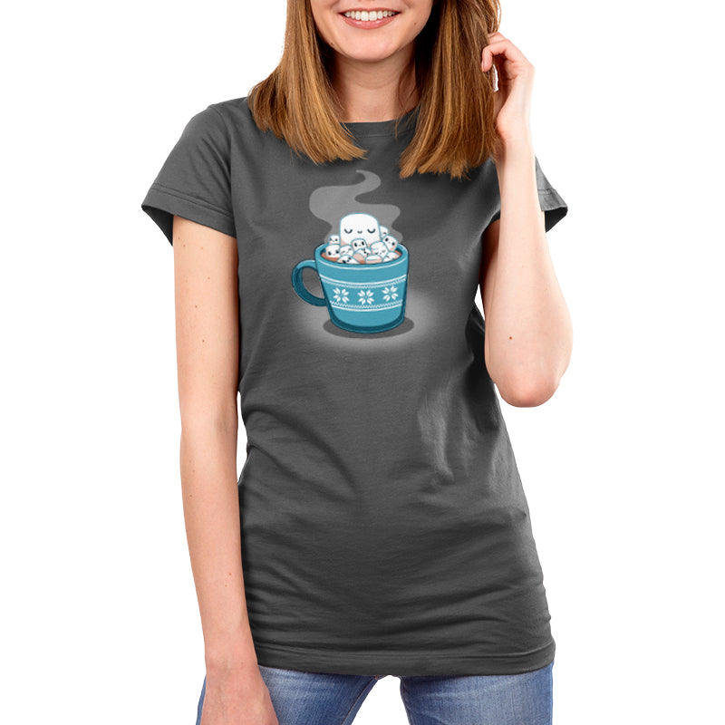 A cozy Snug in a Mug women's t-shirt by TeeTurtle featuring an image of a cup of coffee.