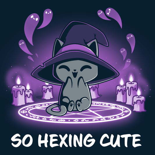 So Hexing Cute navy blue t-shirt from TeeTurtle.