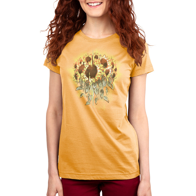 A TeeTurtle Sunflowers t-shirt for women.
