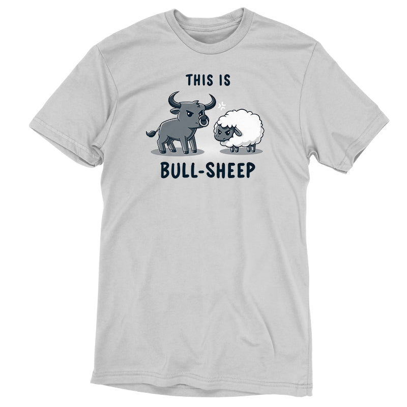 A sheep and bull are featured on the TeeTurtle This Is Bull-Sheep white T-shirt.
