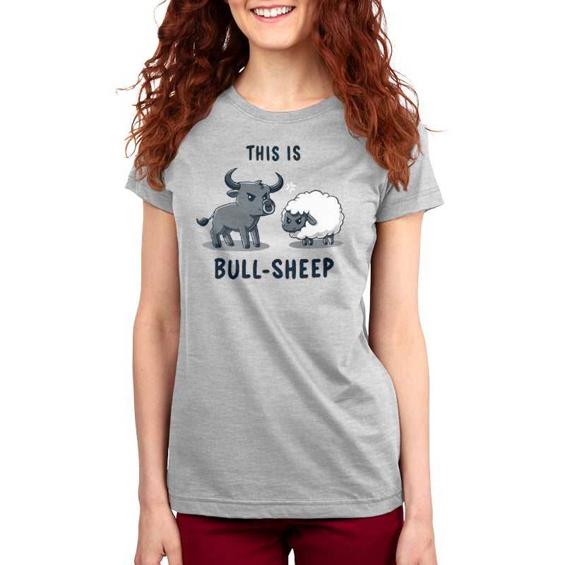 This is a unique TeeTurtle "This Is Bull-Sheep" women's T-shirt.