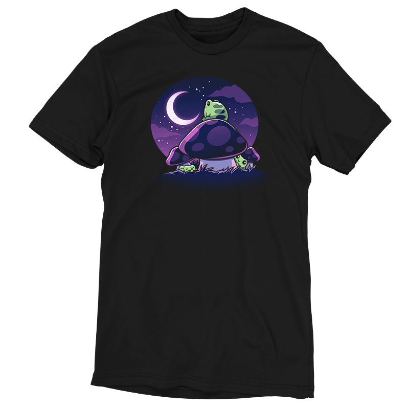 A Twilight Toadstools t-shirt with a turtle sitting on the moon. (Brand Name: TeeTurtle)