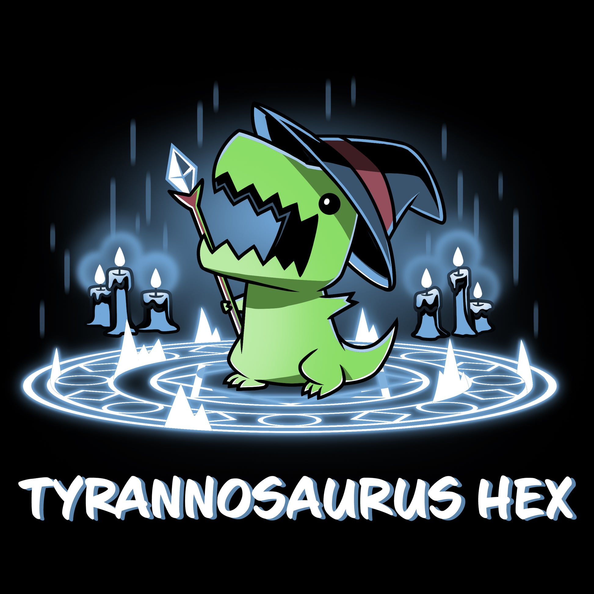 TeeTurtle's Tyrannosaurus Hex casts a spell summoning apocalyptic meteors.