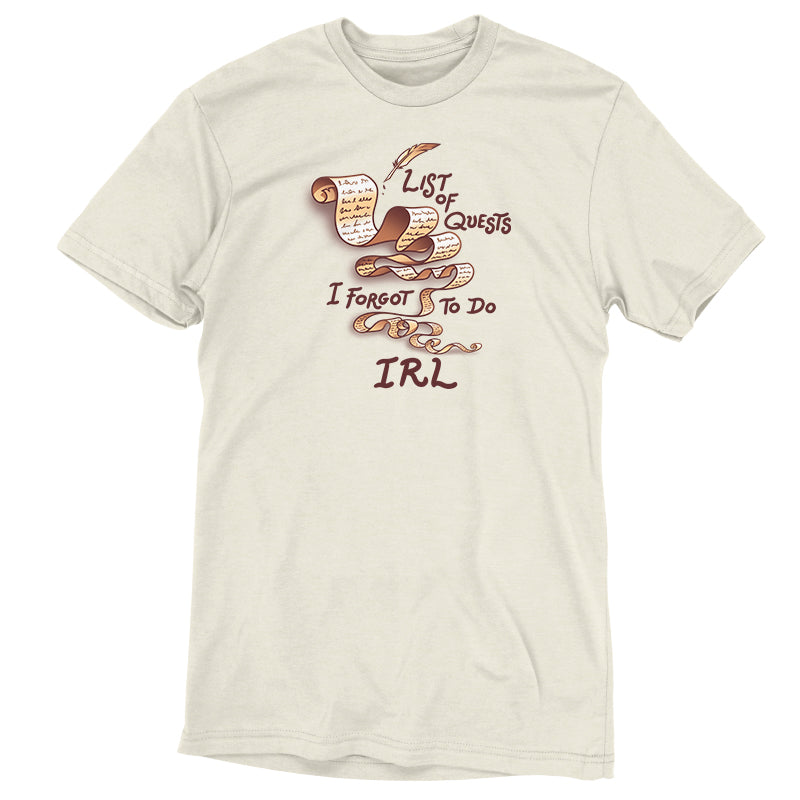 An Unfinished Quests cotton T-shirt from TeeTurtle that says "life songs" – the ultimate quest I want to pursue in real life.