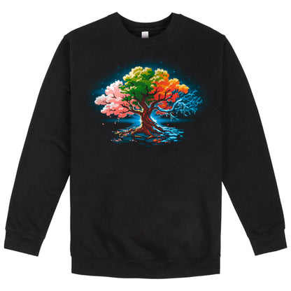 A comfortable Seasonal Tree t-shirt with a colorful tree on it from the brand TeeTurtle.