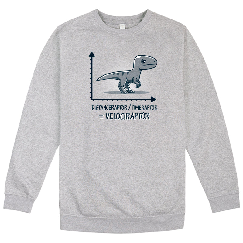 A TeeTurtle Velociraptor sweatshirt featuring a t-rex design.