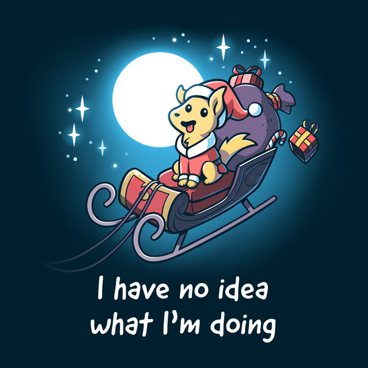 I have no idea what I'm doing, but I managed to create a Santa Paws job t-shirt using TeeTurtle ringspun cotton.