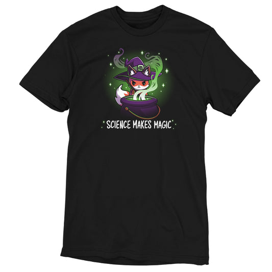 A magical black Science Makes Magic t-shirt from TeeTurtle.