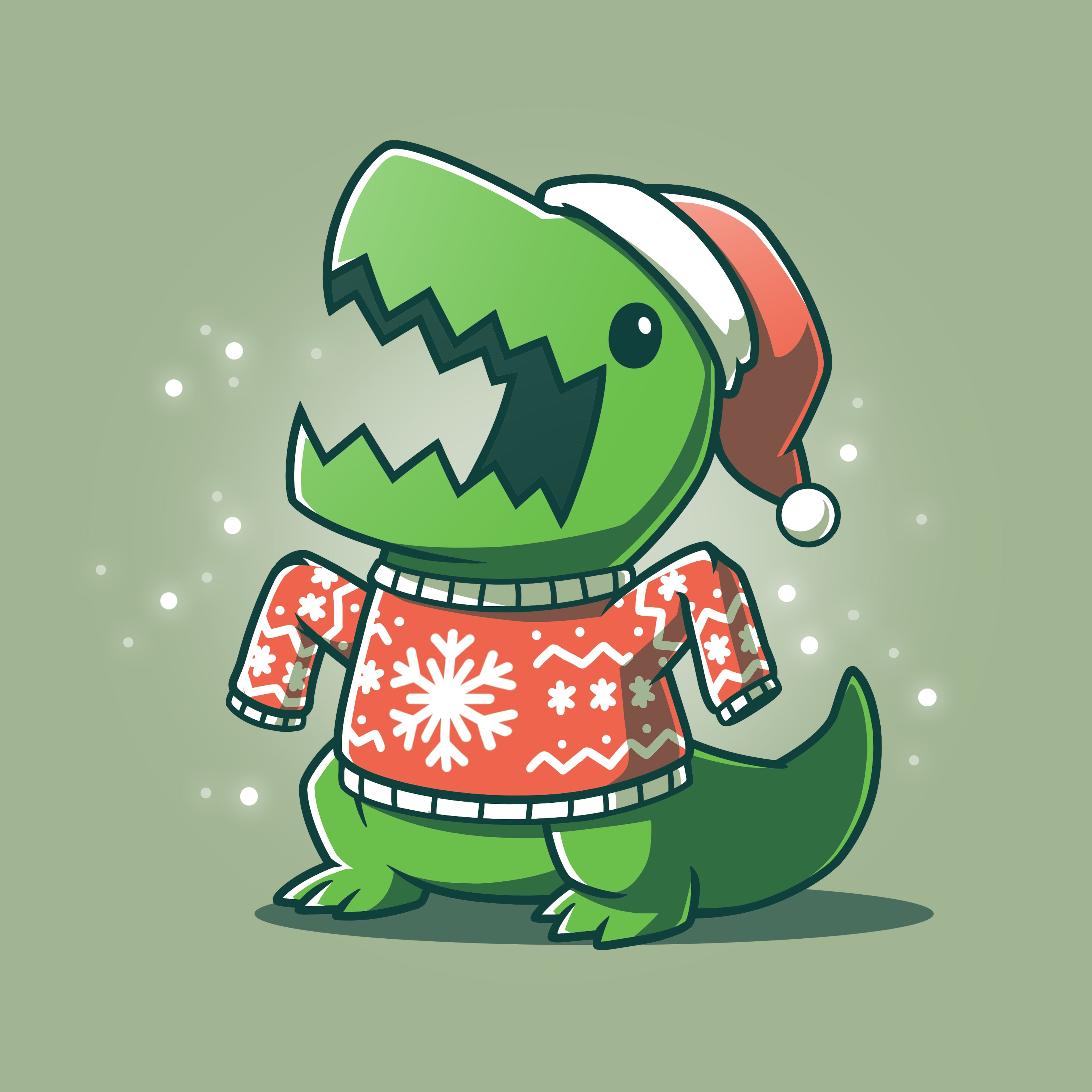 Santa t rex on sale sweater