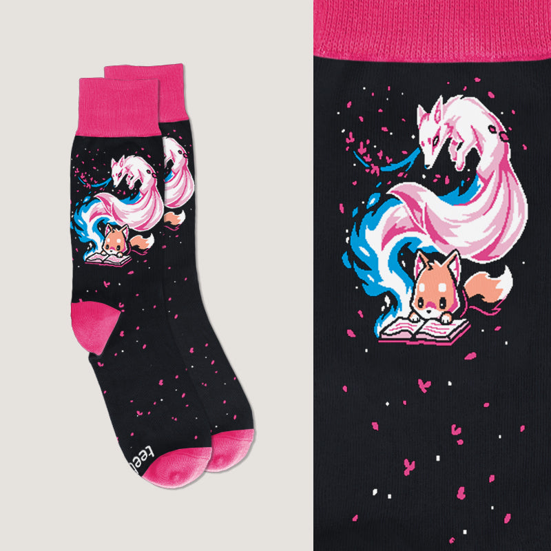 Tale of Tails Socks by TeeTurtle providing comfort and fit.