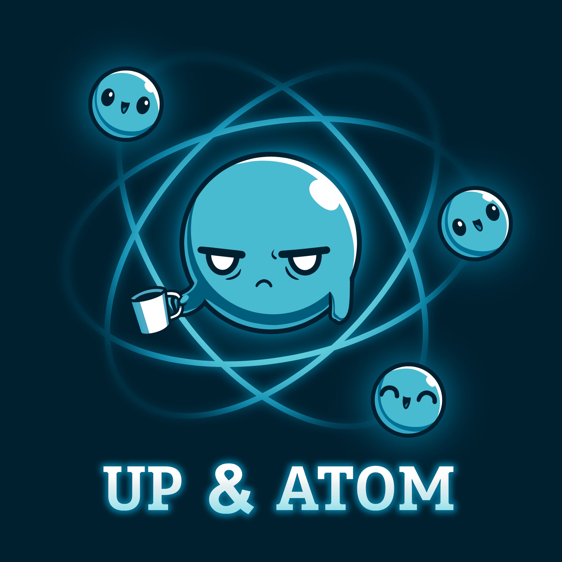 TeeTurtle Up & Atom T-shirt with a caffeinated twist.