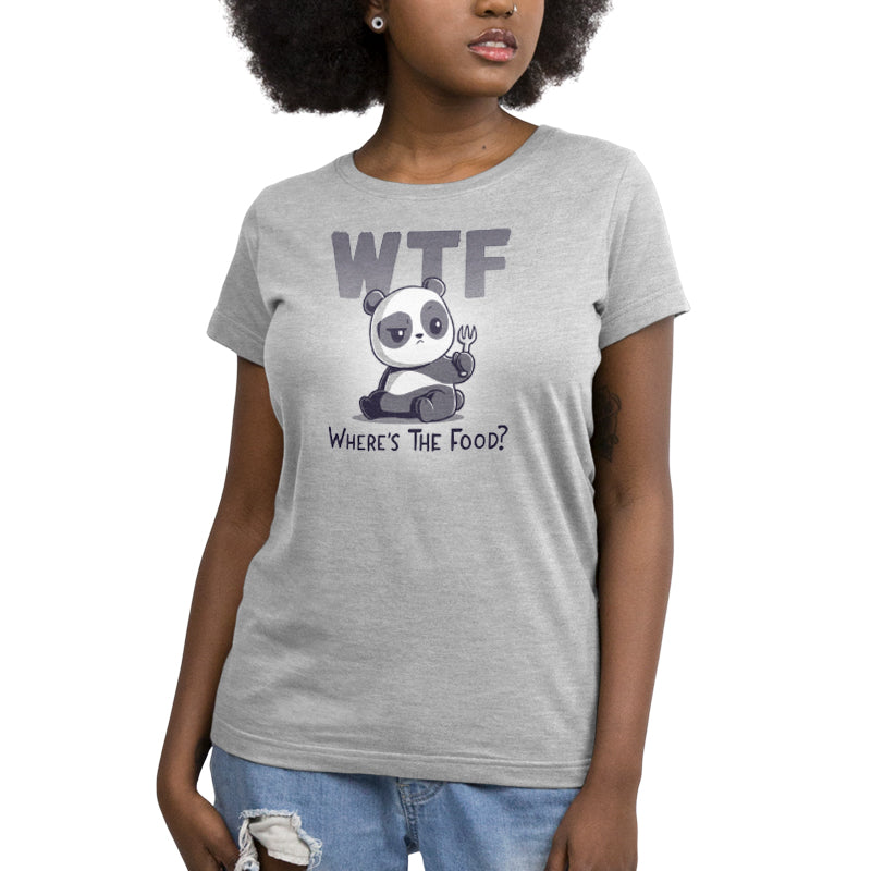 Women's short sleeve WTF panda t-shirt by TeeTurtle.