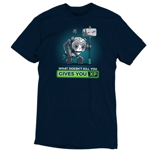 A navy blue t-shirt from TeeTurtle with an image of a robot from the 